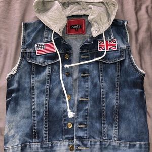 Jean top vest